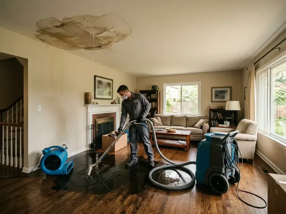attic-pipe-burst-ceiling-drip-008 — frequently asked questions, Water Damage Restoration & Carpet Care in Kingston, TN